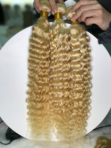 Blonde Curly Single Bundle