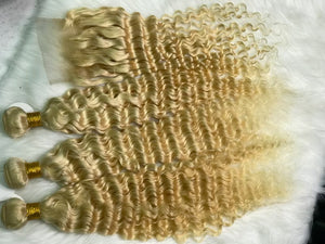 Blonde Curly Single Bundle